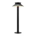 Nordlux Solar Sockellampe Justina Metall Schwarz 5W 400lm - 830 Warmweiß | Bewegungs- und Lichtsensor